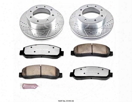 Power Stop Power Stop Heavy Duty Truck And Tow Brake Kit - K4033-36 K4033-36 Disc Brake Pad And Rotor Kits