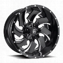 MHT Fuel Offroad Wheels Cleaver D239, 20x10 Wheel with 8 on 180 Bolt Pattern - Gloss Black Milled D23920001847 MHT Fuel Off Road Wheels
