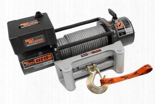 Mile Marker Mile Marker Sec15 Es Waterproof Winch - 76-50260w 76-50260w 12,000+ Lbs. Electric Winches