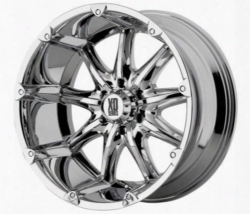 Moto Metal Xd Wheels Badlands Xd779, 22x9.5 With 6 On 5.5 Bolt Pattern - Chrome-xd77922968218a Xd77922968218a Xd Series Wheels