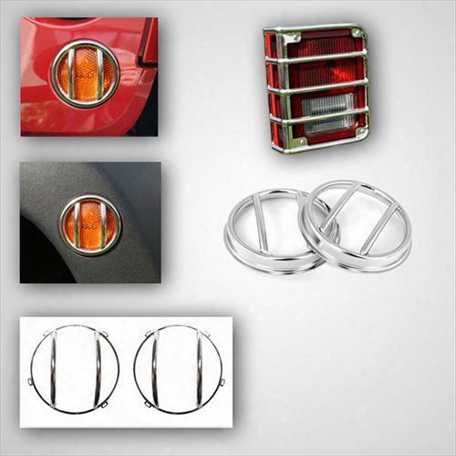 Rugged Ridge Rugged Ridge Euro Guard Light Kit - 12496.08 12496.08 Lens Covers And Shields