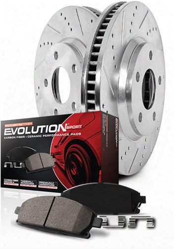 Power Stop Power Stop 1-click Drilled And Slotted Brake Kit - K6060 K6060 Disc Brake Pad And Rotor Kits
