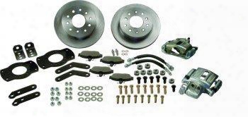 Stainless Steel Brakes Stainless Steel Brakes Disc Brake Conversion Kit (red) - W125-3r W125-3r Disc Brake Conversion Kits