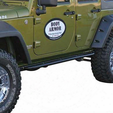 Body Armor 4x4 Body Armor Rockcrawler Side Guards (black) - Jk-4121 Jk-4121 Rock Sliders And Guards