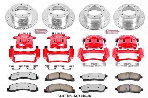 Power Stop Power Stop Power Stop 1-click Caliper Kits (natural) - Kc1393 Kc1393 Disc Brake Calipers, Pads And Rotor Kits