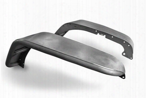 Poison Spyder Customs Poison Spyder Front Crusher Flares - Extra Wide (bare Steel) - 17-03-032 17-03-032 Tube Fenders