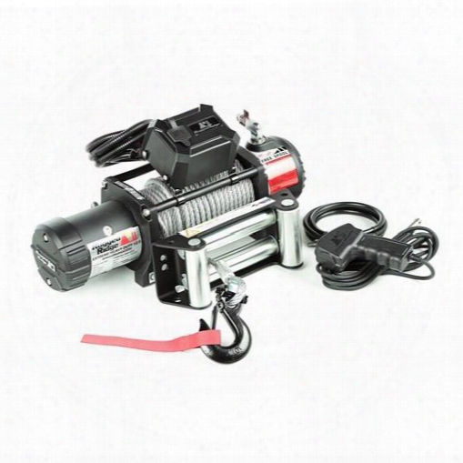Rugged Ridge Nautic 12.5 Waterproof Winch With Cable Rope 15100.22 12,000+ Lbs. Electric Winches