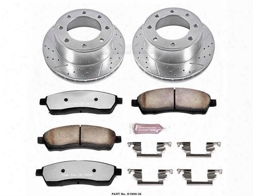 Power Stop Power Stop Heavy Duty Truck And Tow Brake Kit - K1906-36 K1906-36 Disc Brake Pad And Rotor Kits