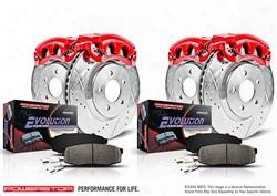Power Stop Power Stop 1-click Performance Brake Kit W/calipers (natural) - Kc2148 Kc2148 Disc Brake Calipers, Pads And Rotor Kits