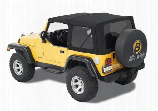 Jeep Soft Top - Bestop Replace-a-top Window Tint Matte Black 79841-17