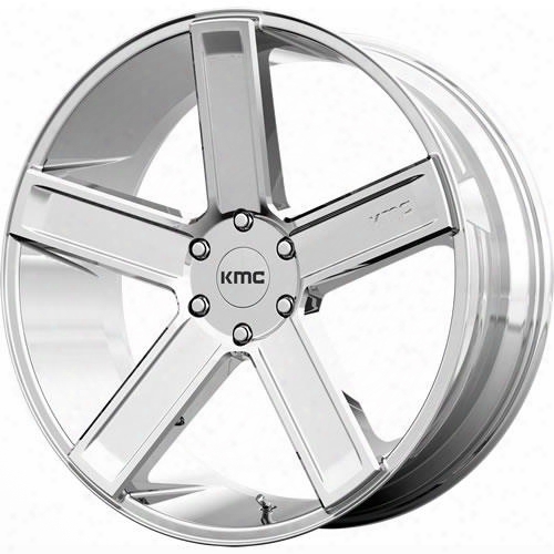 Kmc Wheels Duece Km702, 22x9 Wheel With 5 On 115 Bolt Pattern - Chrome Km70222915215 Kmc Wheels