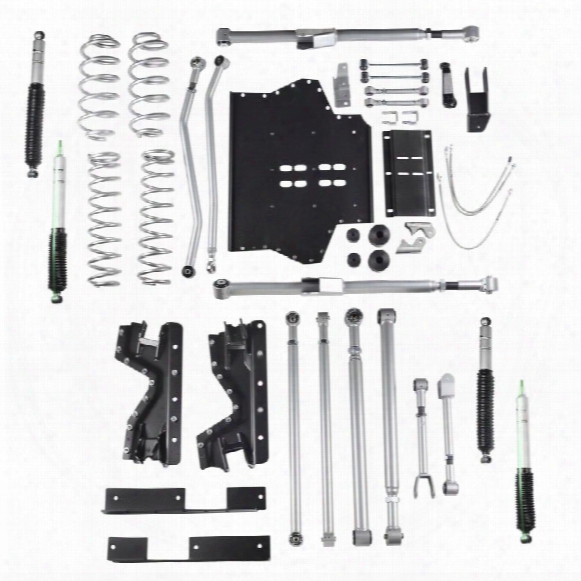 2002 Jeep Wrangler (tj) Rubicon Express 4.5 Inch Extreme-duty Long Arm Lift Kit With Rear Track Bar And Mono Tube Shocks