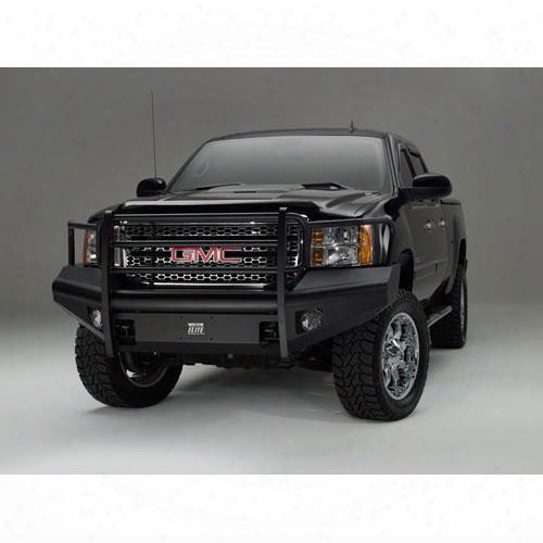 2007 Gmc Sierra 1500 Fab Fours Full Grille Guard Front Ranch Bumper With Tow Hooks In Bare Steel