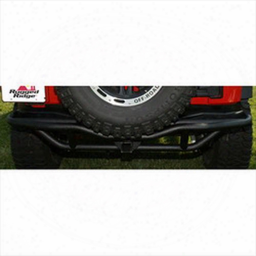 2010 Jeep Wrangler (jk) Rugged Ridge Rrc 2 Inch Tubular Rear Bumper With 2 Inch Reciever