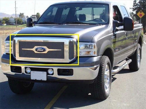 T-rex Grilles T-rex Grilles Mesh Grille Assembly (chrome) - 50562 50562 Grille Cover