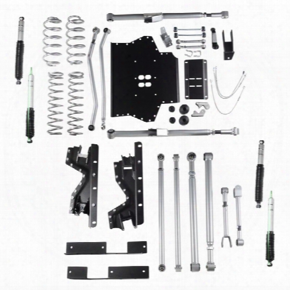 2003 Jeep Wrangler (tj) Rubicon Express 4.5 Inch Extreme-duty Long Arm Lift Kit With Rear Track Bar With Mono Tube Shocks