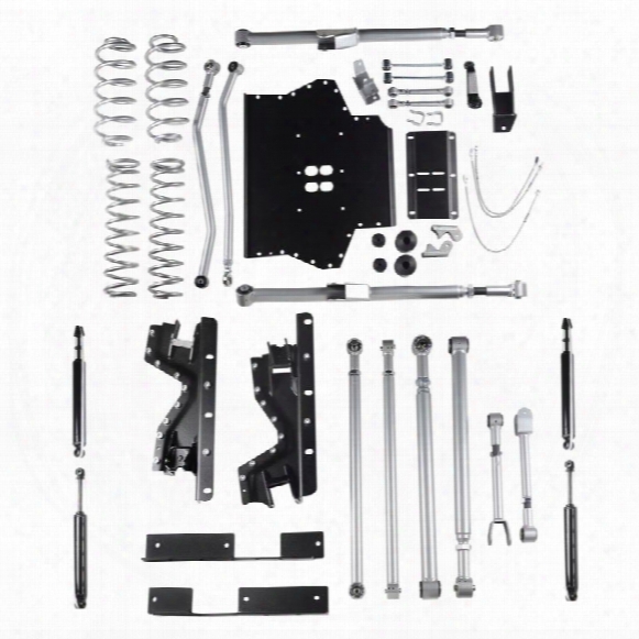 2003 Jeep Wrangler (tj) Rubicon Express 4.5 Inch Extreme-duty Long Arm Lift Kit With Rear Track Bar With Twin Tube Shocks