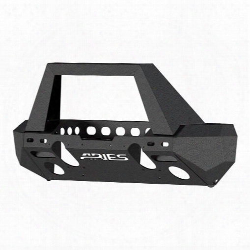 2010 Jeep Wrangler (jk) Aries Offroad Aries Offroad Trailchaser Front Bumper (option 2) (black) - 2082055