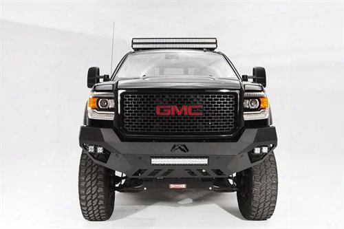 2015 Gmc Sierra 2500 Hd Fab Fours Vengeance Series Bumper In Black Powder Coat