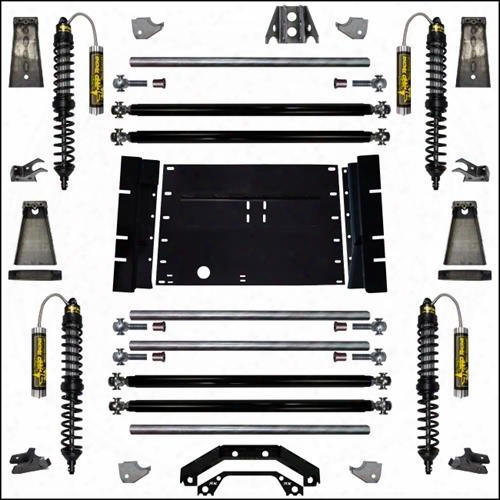1995 Jeep Wrangler (yj) Rock Krawler Rock Runner Stage-2 System With Remote Reservoir Shocks