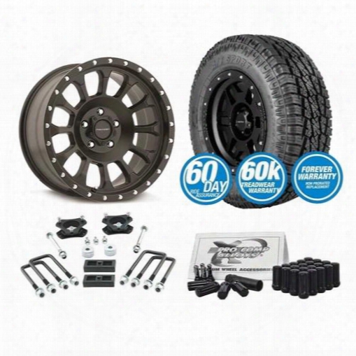 2005 Toyota Tacoma Genuine Packages 3 Inch Pro Comp Nitro  Leveling Kit And Pro Comp A/t Sport Tires And Pro Comp Wheel Package - Set Of 4