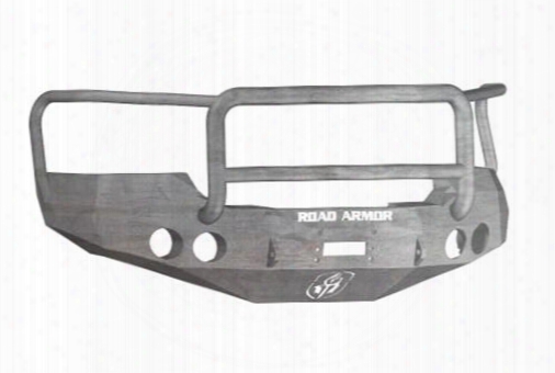 2010 Gmc Sierra 2500 Hd Road Armor Front Stealth Winch Bumper Lonestar Round Light Port In Raw Steel