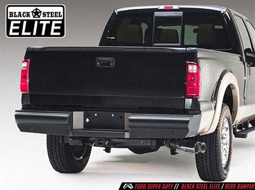 2015 Chevrolet Silverado 2500 Hd Fab Fours Elite Rear Bumper In Black Powder Coat