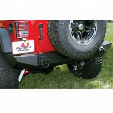 2010 Jeep Wrangler (jk) Rugged Ridge Rear Modular Xhd Bumper With D-rings Mounts