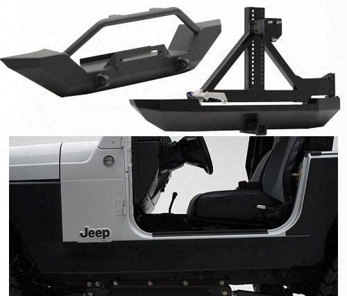 Smittybilt Smittybilt Xrc Front Bumper Package (black) - Xrclj1 Xrclj1 Front Bumpers
