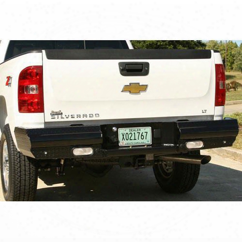 2008 Chevrolet Tahoe Fab Fours Heavy Duty Rear Bumper With Back Up Sensors In Black Powder Coat