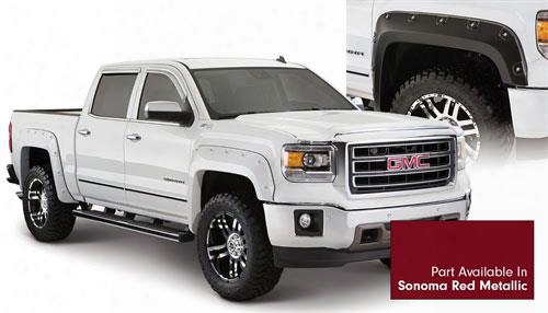 2014 Gmc Sierra 1500 Bushwacker Gmc Sierra Boss Max Coverage Fender Flare Set In Sonoma Red Metallic