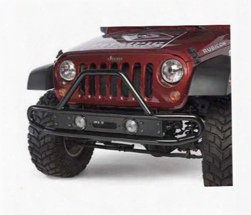 2010 Jeep Wrangler (jk) Olympic 4x4 Products Cobra Front Bumber In Gloss Black