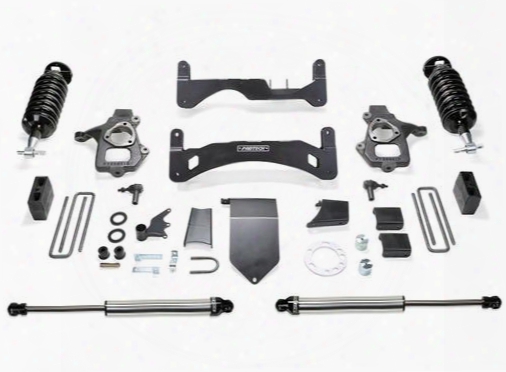 2014 Chevrolet Silverado 1500 Fabtech 6 Inch Performance Lift Kit Gen Ii W/front Dirt Logic Ss 4.0 Non Resi Coilovers & Rear Dirt Logic Ss