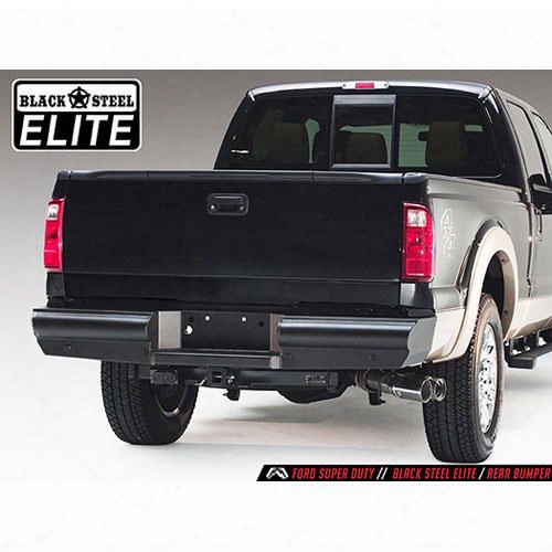 2003 Dodge Ram 3500 Fab Fours Elite Rear Bumper In Black Powder Coat