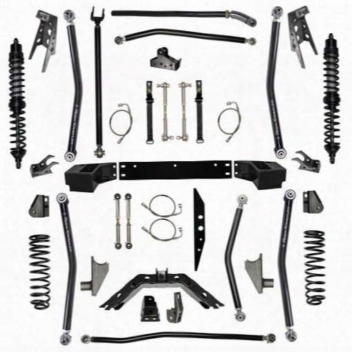 2010 Jeep Wrangler (jk) Rock Krawler 4.5" Stage-1 X Factor Coil Over Long Arm System With 6" Rear Stretch