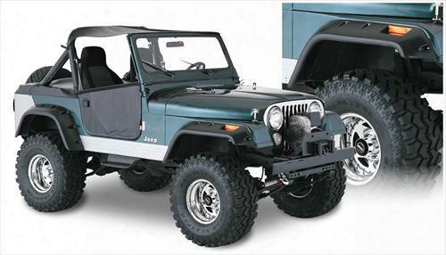 Bushwacker Jeep Cj Fender Flare Set 10910-07 - Cut-out Style