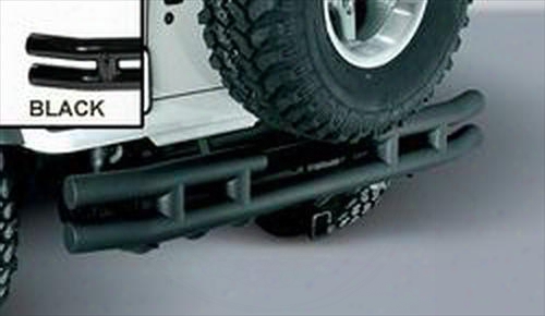 1995 Jeep Wrangler (yj) Rugged Ridge 3 Inch Rear Tube Bumper With Frame Mounted Hitch