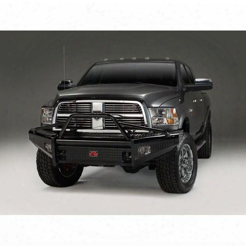 2008 Dodge Ram 5500 Fab Fours Pre-runner Front Ranch Bumper In Bare Steel Ttread Plate With Tow Hooks
