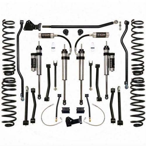 2010 Jeep Wrangler (jk) Icon Suspension 4.5 Inch Stage 3 Lift Kit With 2.5 Remote Reservoir Series Shocks