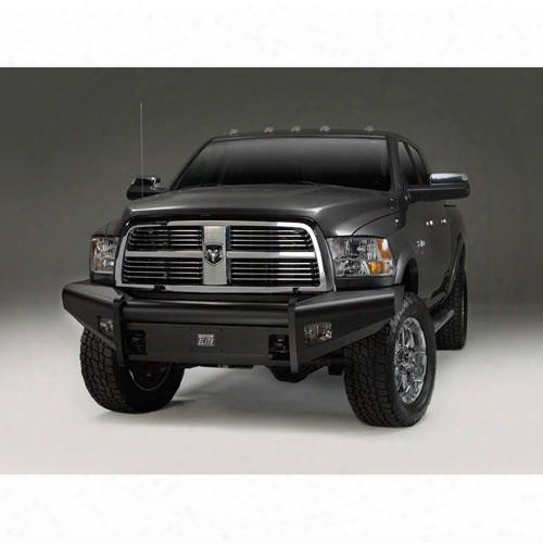 2011 Dodge 1500 Fab Fours Front Ranch Bumper With Tow Hooks In Bare Steel Tread Plate