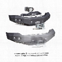 2015 FORD F-150 Smittybilt M1 Ford 150 Winch Mount Front Bumper with D-ring Mounts and Light Kit