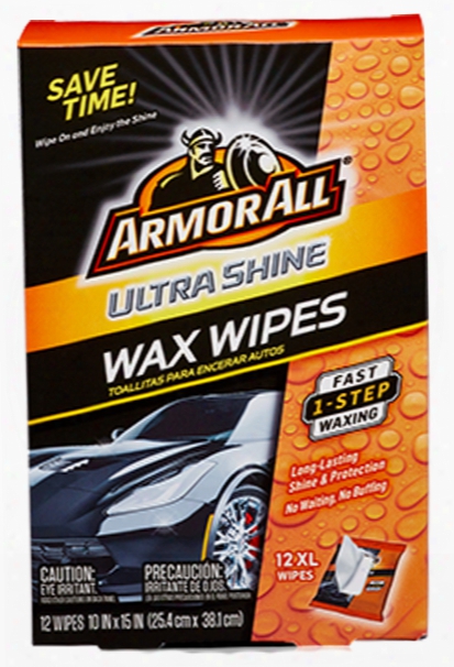 Armor All Ultra Shine Wax Wipes 12 Count