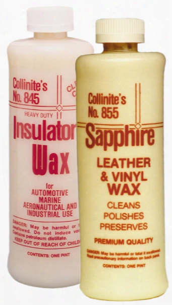 Collinite Insulator Wax 845 &amp; Leather And Vinyl Wax 855 Combo Kit