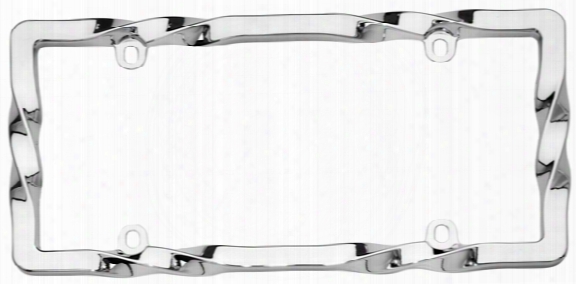Cruiser Twisted Chrome License Plate Frame