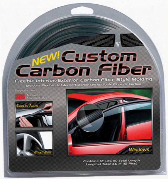 Custom Carbon Fiber Exterior Molding 3/4&quot; Wide