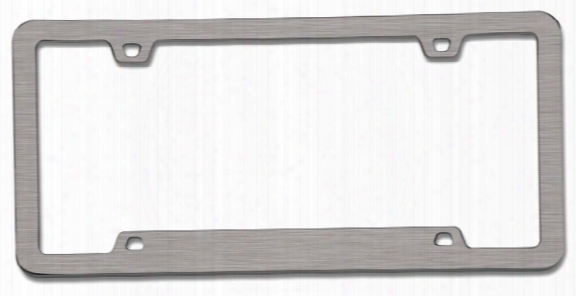 Neo Sport Brushed Nickel License Plate Frame