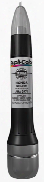 Acura &amp; Honda Metallic Satin Silver All-in-1 Scratch Fix Pen - Nh623m 1999-2006