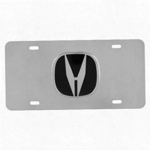 Acura Logo 3d Stainless Steel License Plate