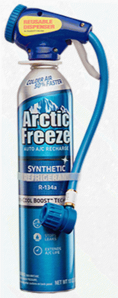 Arctic Freeze R-134a Refrigerant W/reusabel Trigger Dispenser &amp; Gauge 19 Oz.