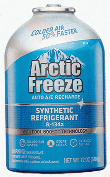 Arctic Freeze Ultra Synthetic Refrigerant R-134a 12 Oz.